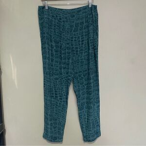 French Connection Mob Wife Alligator Print Trousers Womens Size 8